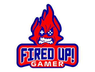 Fired Up! Gamer logo design by MCXL