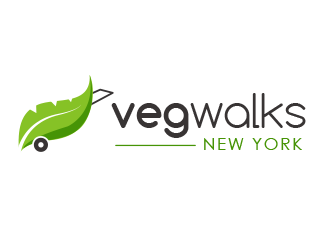 vegwalks (can also be veg walks) logo design by BeDesign