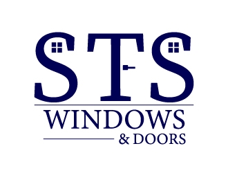 STS Windows & Doors logo design by Shailesh