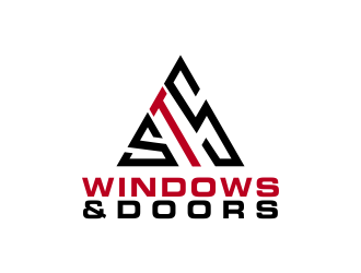 STS Windows & Doors logo design by akhi