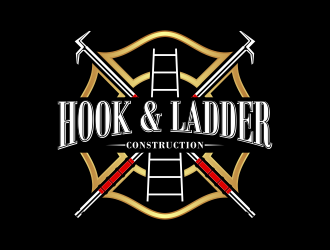 Hook & Ladder Construction logo design by beejo