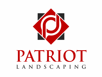 Patriot Landscaping logo design by santrie