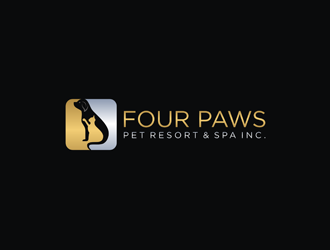 Four Paws Pet Resort & Spa Inc. logo design by Rizqy