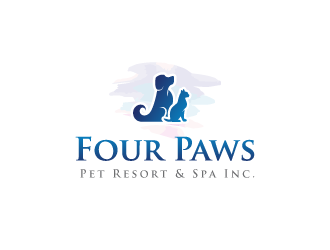 Four Paws Pet Resort & Spa Inc. logo design by PRN123