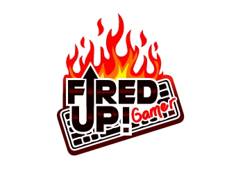 Fired Up! Gamer logo design by Foxcody