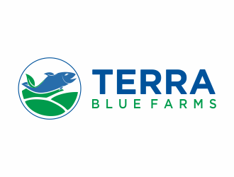 Terra Blue Farms logo design by Mahrein