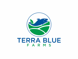 Terra Blue Farms logo design by Mahrein