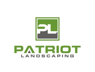 Patriot Landscaping logo design by MarkindDesign