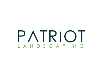 Patriot Landscaping logo design by giphone