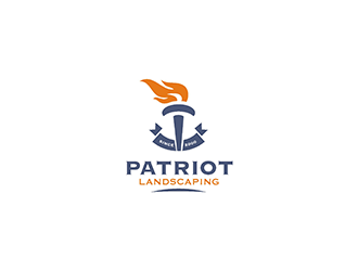 Patriot Landscaping logo design by logosmith
