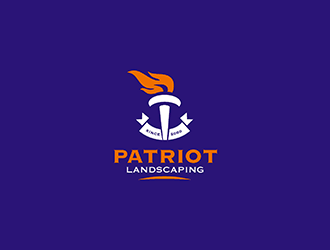 Patriot Landscaping logo design by logosmith