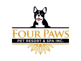 Four Paws Pet Resort & Spa Inc. logo design by iamjason