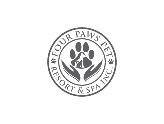 Four Paws Pet Resort & Spa Inc. logo design by oke2angconcept