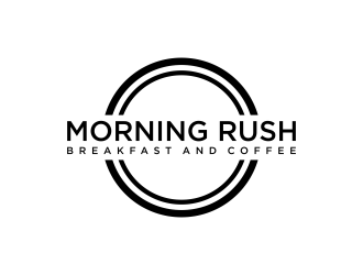 Morning Rush- breakfast and coffee logo design by p0peye