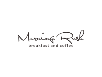 Morning Rush- breakfast and coffee logo design by N3V4
