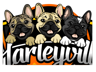 Harleyville French Bulldogs logo design by veron