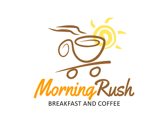 Morning Rush- breakfast and coffee logo design by haze