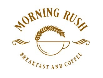 Morning Rush- breakfast and coffee logo design by b3no