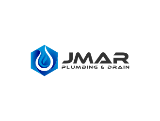 jmar plumbimg & drain logo design by BYSON