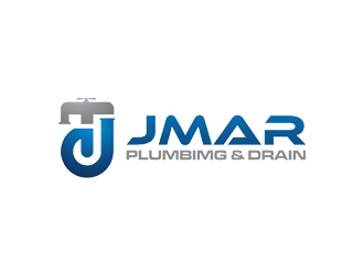 jmar plumbimg & drain logo design by Rizqy