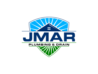 jmar plumbimg & drain logo design by BYSON