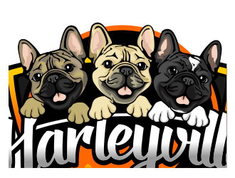 Harleyville French Bulldogs logo design by veron