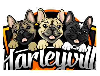 Harleyville French Bulldogs logo design by veron