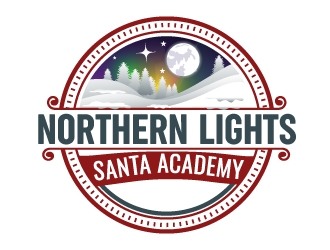 Northern Lights Santa Academy logo design by LogoQueen