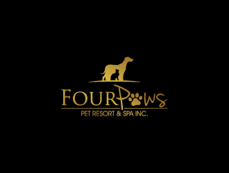 Four Paws Pet Resort & Spa Inc. logo design by torresace