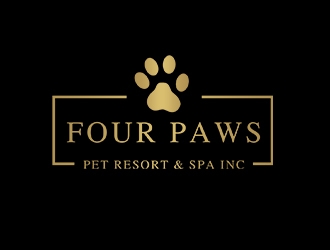 Four Paws Pet Resort & Spa Inc. logo design by PrimalGraphics