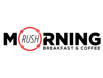 Morning Rush- breakfast and coffee logo design by gearfx