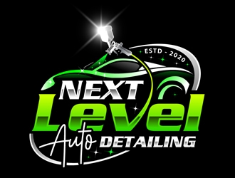 Next Level Auto Detailing logo design by DreamLogoDesign