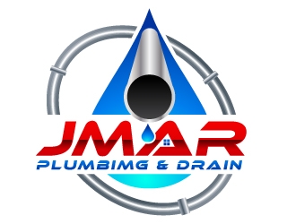 jmar plumbimg & drain logo design by uttam