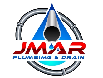 jmar plumbimg & drain logo design by uttam