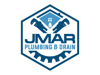 jmar plumbimg & drain logo design by MUSANG