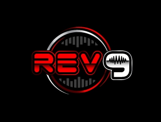 Rev-9 logo design by Mbelgedez