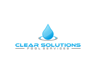 Clear Solutions Pool Services logo design by salis17
