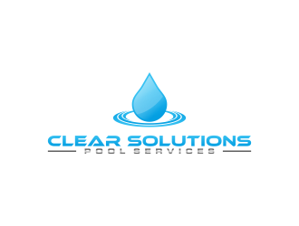 Clear Solutions Pool Services logo design by salis17