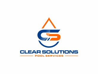 Clear Solutions Pool Services logo design by scolessi