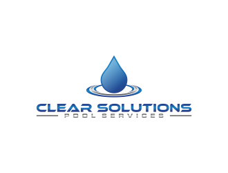 Clear Solutions Pool Services logo design by salis17