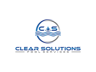 Clear Solutions Pool Services logo design by salis17