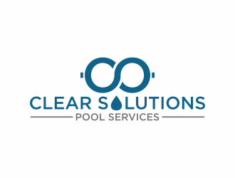 Clear Solutions Pool Services logo design by eagerly