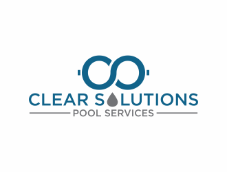 Clear Solutions Pool Services logo design by eagerly