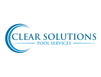 Clear Solutions Pool Services logo design by rief