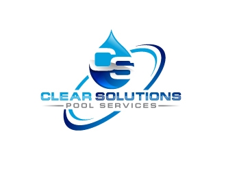 Clear Solutions Pool Services logo design by fantastic4