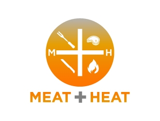 Meat [plus sign] Heat  logo design by twomindz