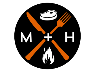 Meat [plus sign] Heat  logo design by aldesign