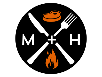 Meat [plus sign] Heat  logo design by aldesign