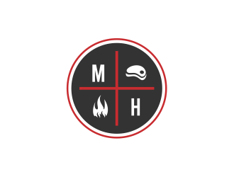 Meat [plus sign] Heat  logo design by Arxeal