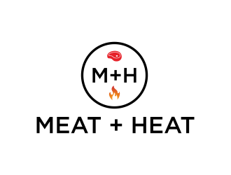 Meat [plus sign] Heat  logo design by scolessi